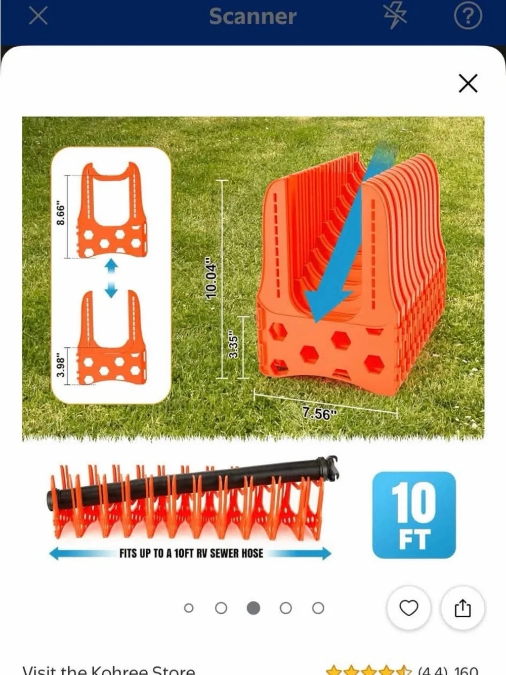 Kohree RV Sewer Hose Support